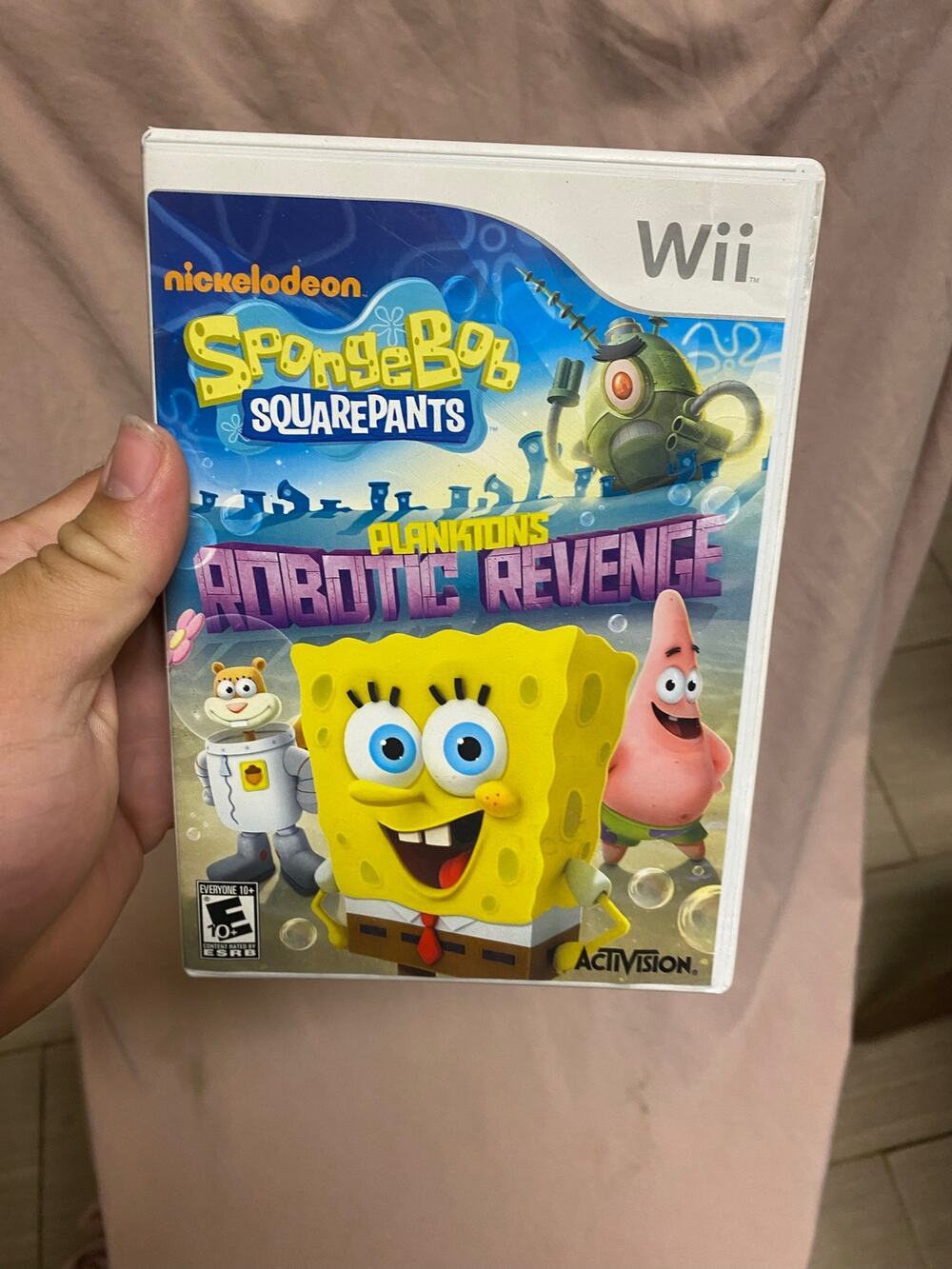 SpongeBob Square Pants Plankton's Robotic Revenge Wii Game Only No Manual